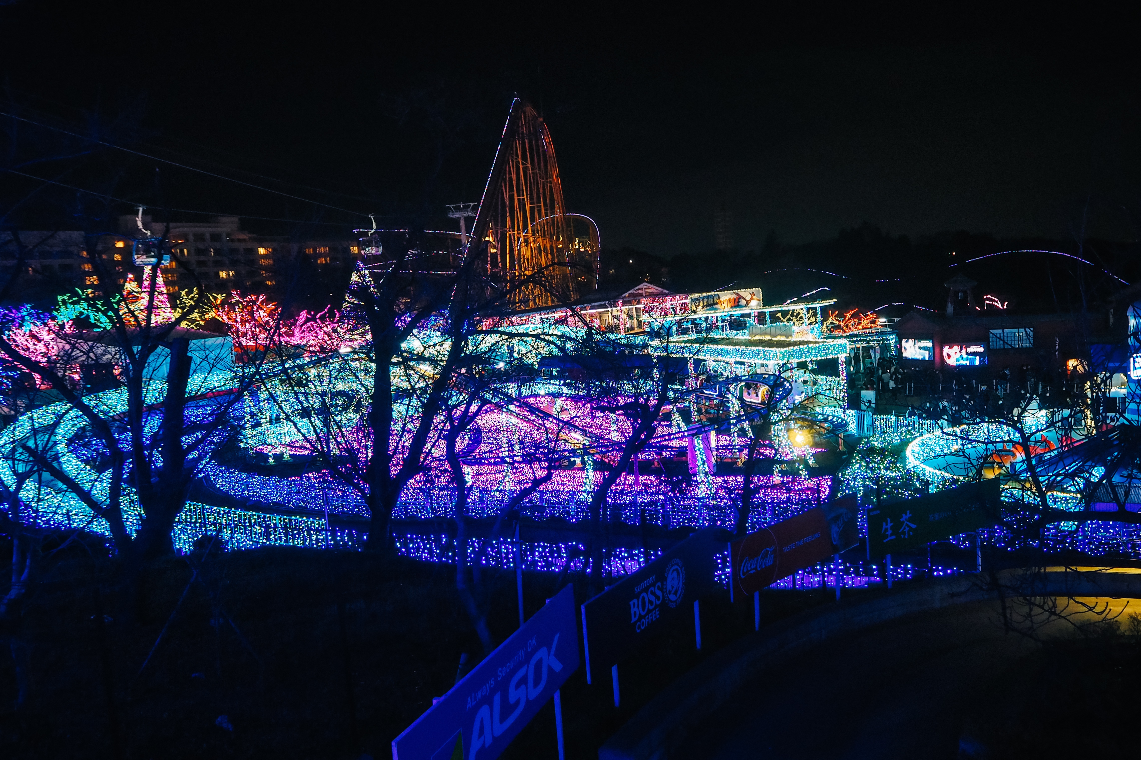 Visiting Tokyo's Amusement Park Winter Illuminations